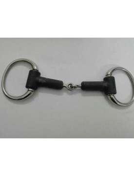 FILETTO PER CAVALLI OLIVA INOX E GOMMA-10016