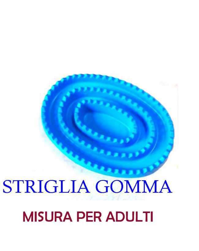 STRIGLIA GOMMA PER CAVALLO