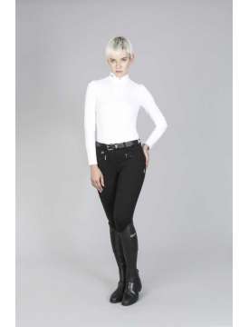 POLO DONNA EQUESTRO MANICA LUNGA COLLO COREANA-10335
