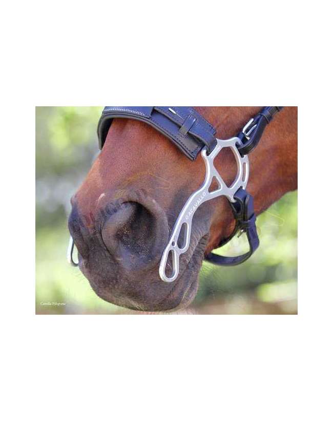 HACKAMORE ALUPRO ALLUMINIO CON NASALINA CUOIO