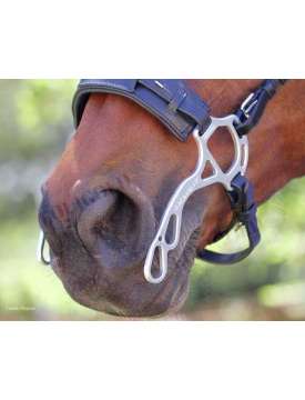 HACKAMORE ALUPRO ALLUMINIO CON NASALINA CUOIO-10855