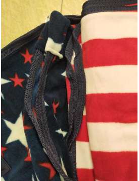 COPERTA PER CAVALLI IN PILE COLORI BANDIERA AMERICANA-11600