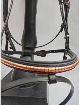 BRIGLIA EQUESTRO CON RIPORTI ROSE/GOLD RAMATI-12071