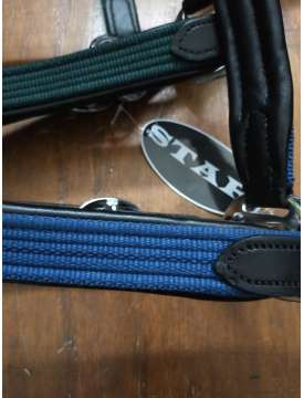 CAVEZZA IN CUOIO E NYLON COLORATO-12250