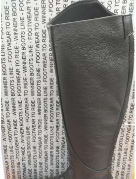 STIVALI DA EQUITAZIONE CON STRINGHE ELASTICHE-12395