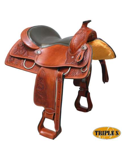 SELLA WESTERN DA TRIPLE S IN CUOIO