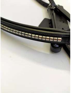 PETTORALE EQUESTRO CUOIO CLINCHER ARGENTO-12729