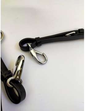 PETTORALE EQUESTRO CUOIO CLINCHER ARGENTO-12732