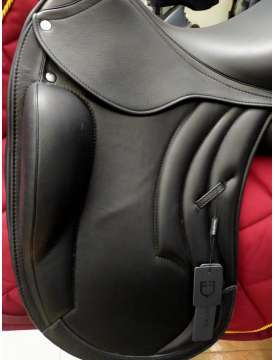 SELLA DA DRESSAGE LUSIANA EQUESTRO IN PELLE E CUOIO-12816