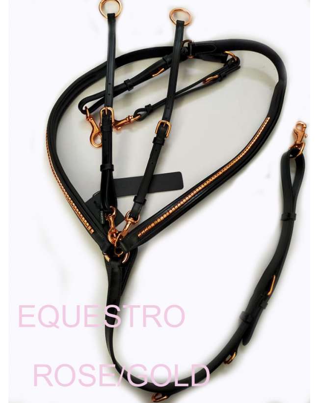 PETTORALE EQUESTRO CLINCHER ROSE/GOLD