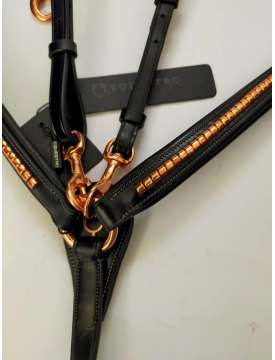 PETTORALE EQUESTRO CLINCHER ROSE/GOLD-12996