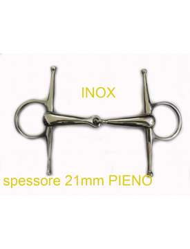 FILETTO PER CAVALLI AD ASTE PIENO SPESSORE 21MM.-13156