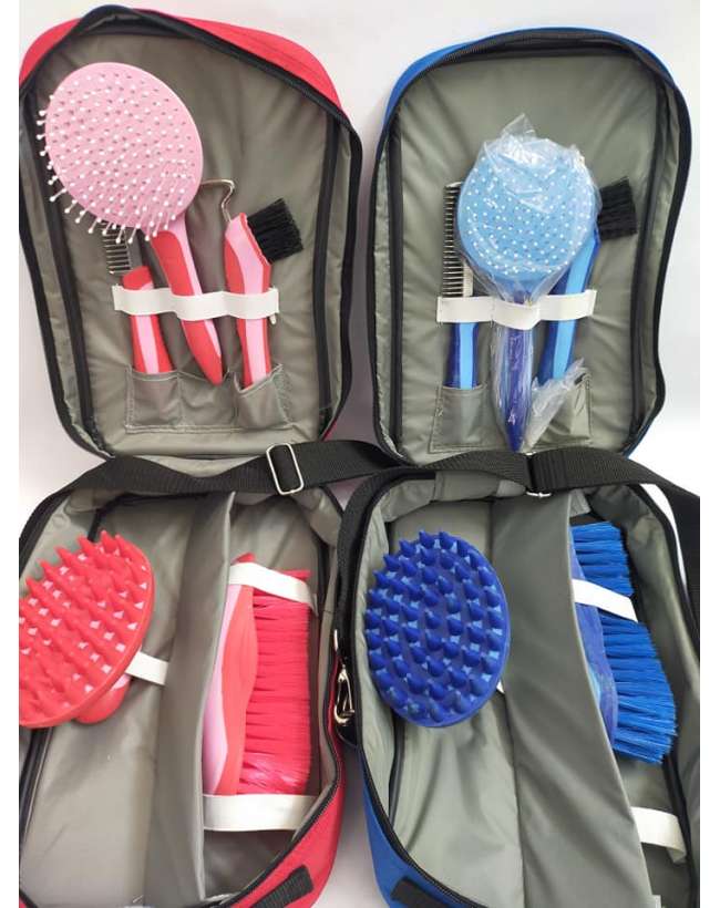BORSA CON ATTREZZI PER PULIRE CAVALLO