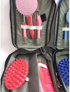 KIT PULIZIA CAVALLO O PONY CON CUSTODIA-13345