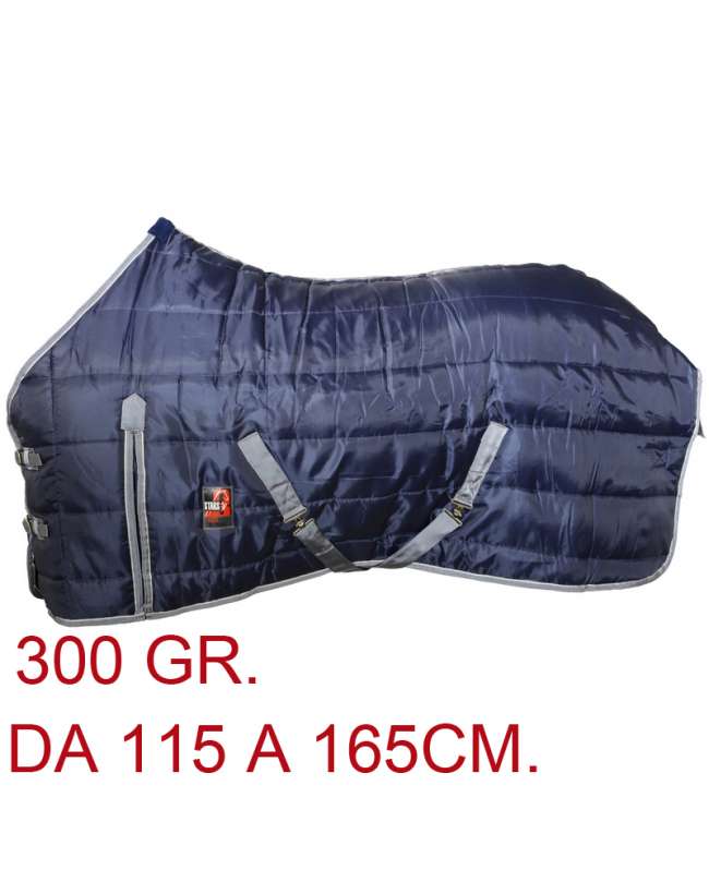COPERTA INVERNALE DA BOX PER IL CAVALLO,TESSUTO ESTERNO NYLO COPERTA DA BOX 300 GR.PER CAVALLO