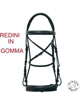 TESTIERA INGLESE CUOIO CON REDINI-13586