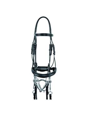 BRIGLIA DA DRESSAGE CON DOPPIE REDINI-13742