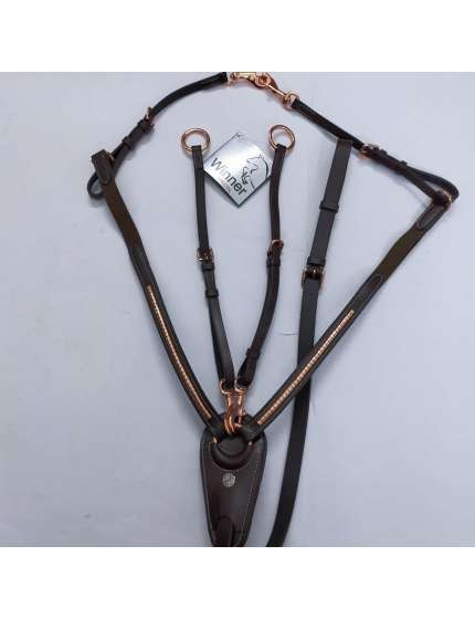 PETTORALE WINNER CLINCHER ROSE/GOLD