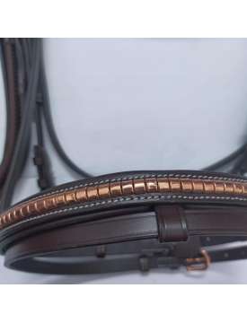 BRIGLIA CUOIO CLINCHER ROSE GOLD REDINI GOMMA-14218