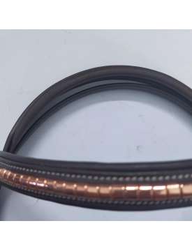 BRIGLIA CUOIO CLINCHER ROSE GOLD REDINI GOMMA-14219