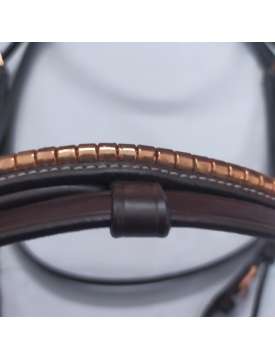 BRIGLIA CUOIO CLINCHER ROSE GOLD REDINI GOMMA-14222
