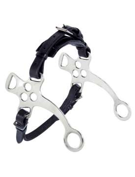 HACKAMORE INOX E CUOIO RIVESTITO-14406