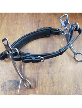 HACKAMORE INOX E CUOIO RIVESTITO-14407