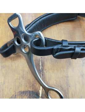 HACKAMORE INOX E CUOIO RIVESTITO-14408
