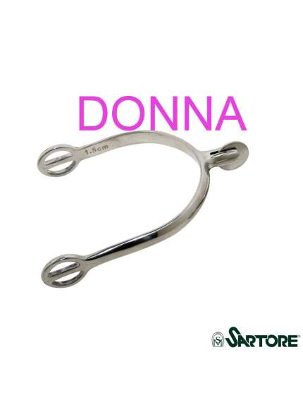 SPERONI INGLESI A ROTELLA LISCIA INOX 15MM.