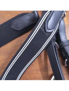 PETTORALE INGLESE IN CUOIO CON ELASTICO UKE-14700