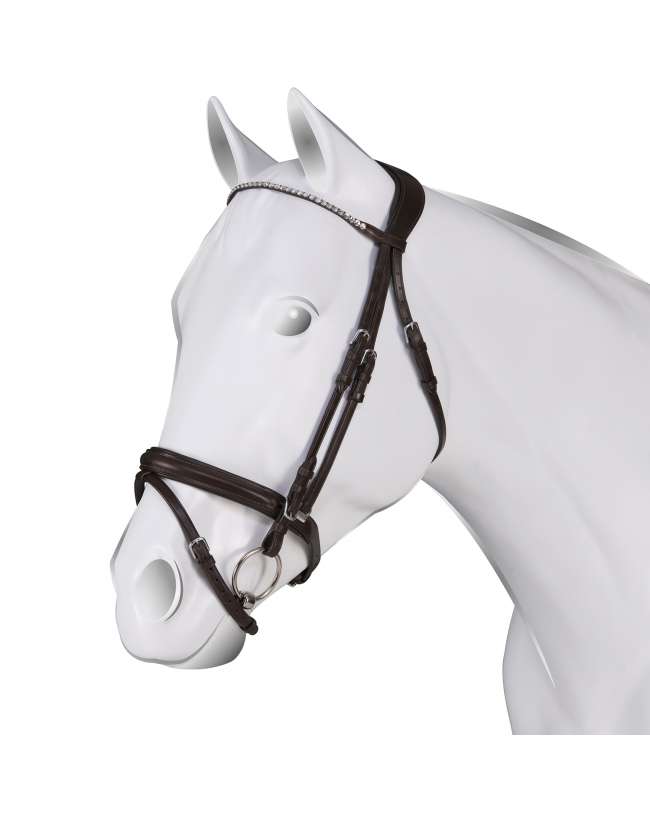 BRIGLIA INGLESE CUPIDO FRONTALINO STRASS