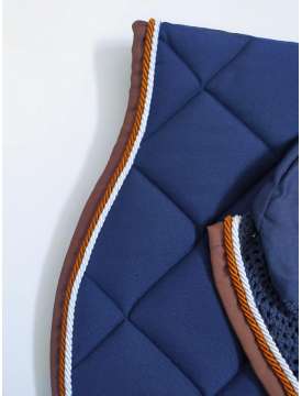 COMPLETO BLU SOTTOSELLA CON CUFFIA BORDO MARRONE-15801