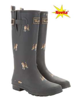 STIVALI JOULES WELLY PRINTED CAGNOLINI-16