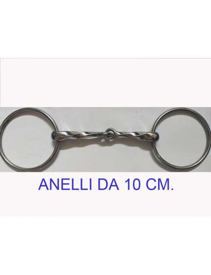 FILETTO TORCIGLIONE CON ANELLI DA 10CM