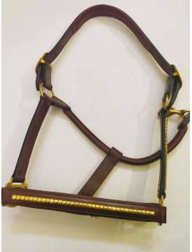 CAVEZZA IN CUOIO INGLESE GOLD CON CLINCHER OTTONE-16338
