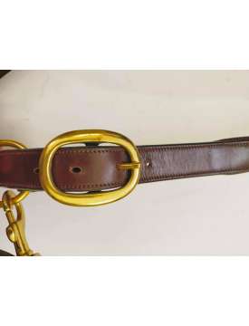 CAVEZZA IN CUOIO INGLESE GOLD CON CLINCHER OTTONE-16341