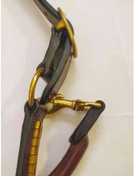 CAVEZZA IN CUOIO INGLESE GOLD CON CLINCHER OTTONE-16343