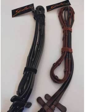 REDINI PER EQUITAZIONE IN CUOIO E GOMMA CON TACCHETTE WINNER SARTORE-17158