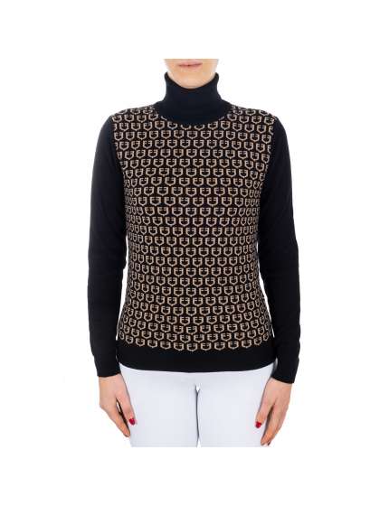 MAGLIONCINO EQUESTRO DONNA COLLO ALTO