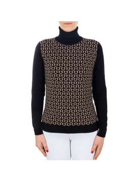 MAGLIONCINO EQUESTRO DONNA COLLO ALTO-17315