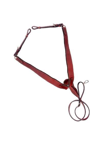 PETTORALE WESTERN IN CUOIO LISCIO