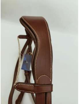 BRIGLIA INGLESE CUOIO FRONTALINO CATENELLA-17650