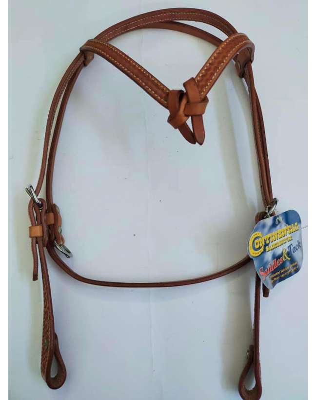 TESTIERA WESTERN CUOIO CHIARO