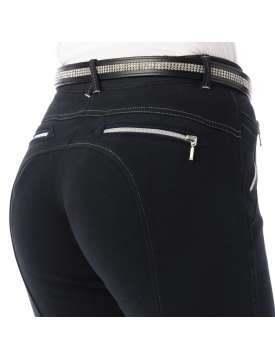PANTALONE DA BAMBINA IN MAGLINA CON CERNIERE-17927