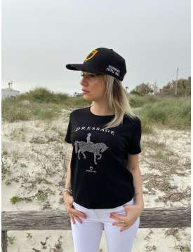 T-SHIRT EQUESTRO DRESSAGE STRASS-18434