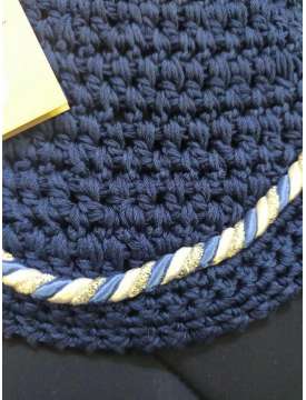 SOTTOSELLA MICROFIBRA CON CUFFIA BLU-18517