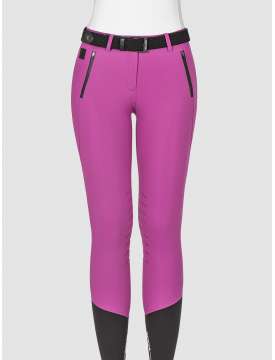 PANTALONE EQUILINE VIOLA E DA GARA KNEE GRIP-18878