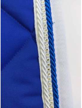 SOTTOSELLA E CUFFIA LUNGA AZZURRO CON STRASS-19144