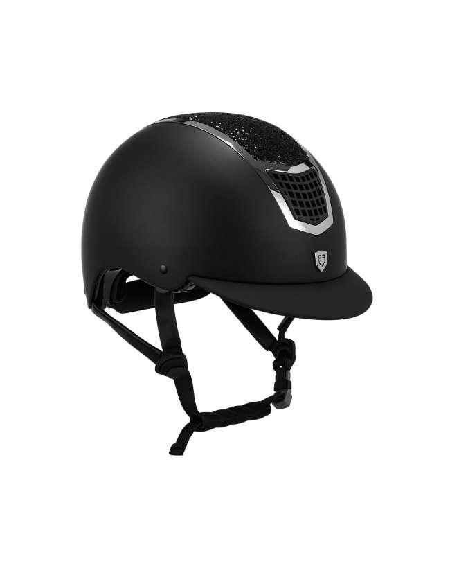 CASCO EQUESTRO STRASS VISIERA CORTA