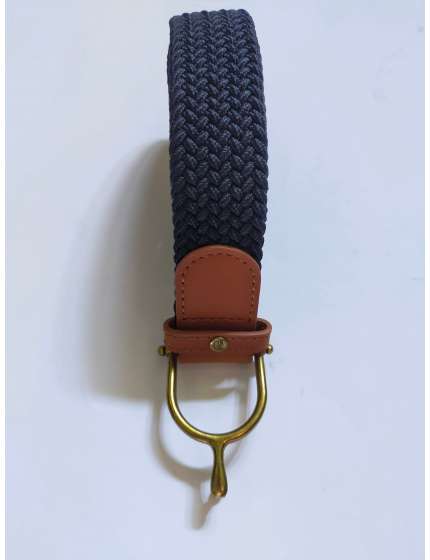 CINTURA ELASTICA CON FIBBIA SPERONE OTTONE